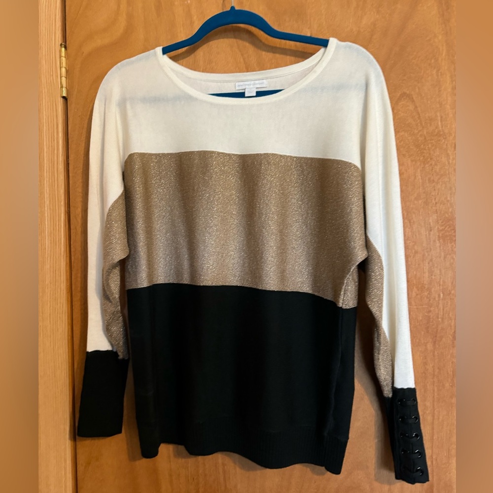 NY&CO Glitter Colorblock Sweater